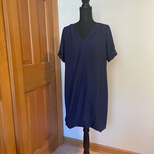 Navy blue shirt dress